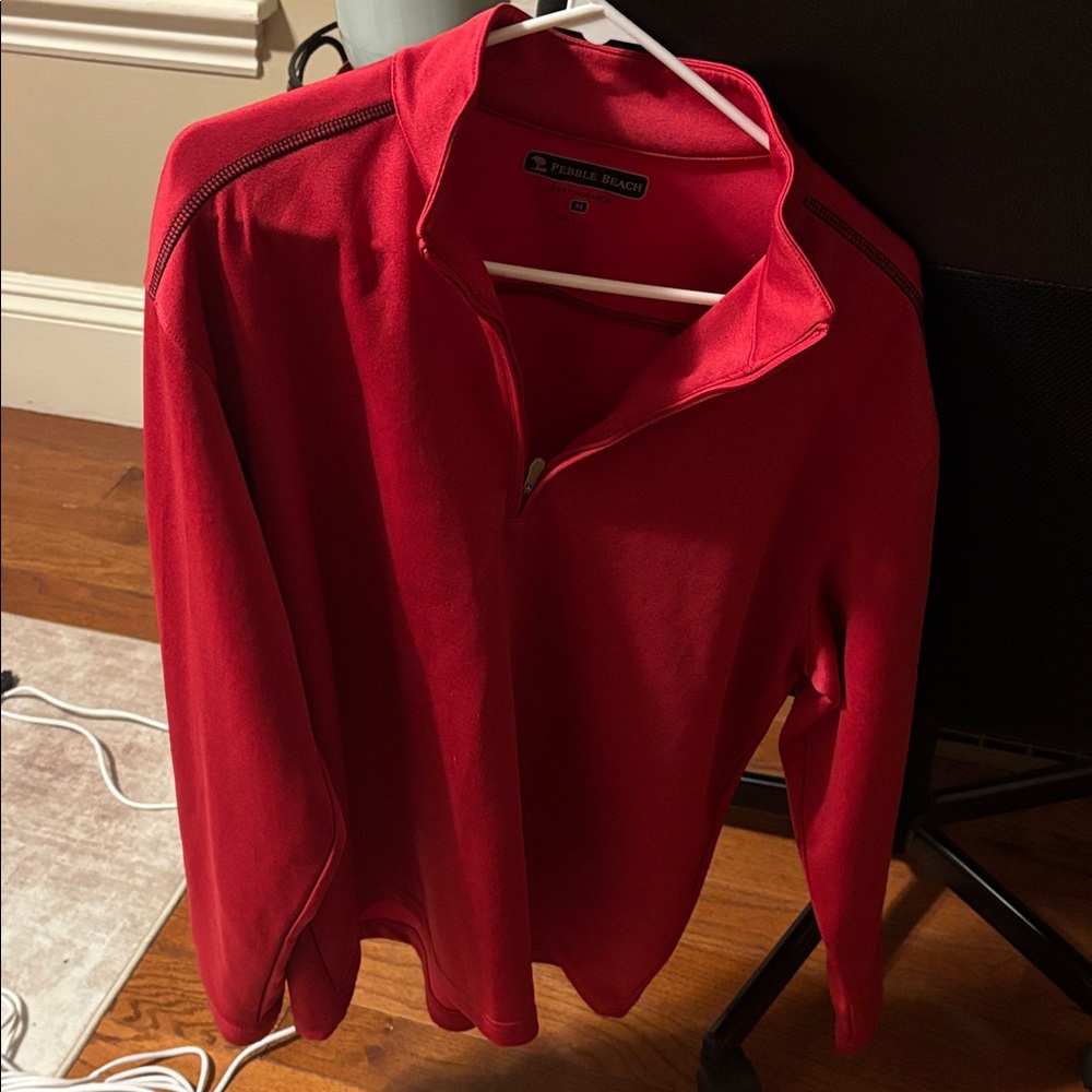 PGA Tour Vibrant Red Pullover